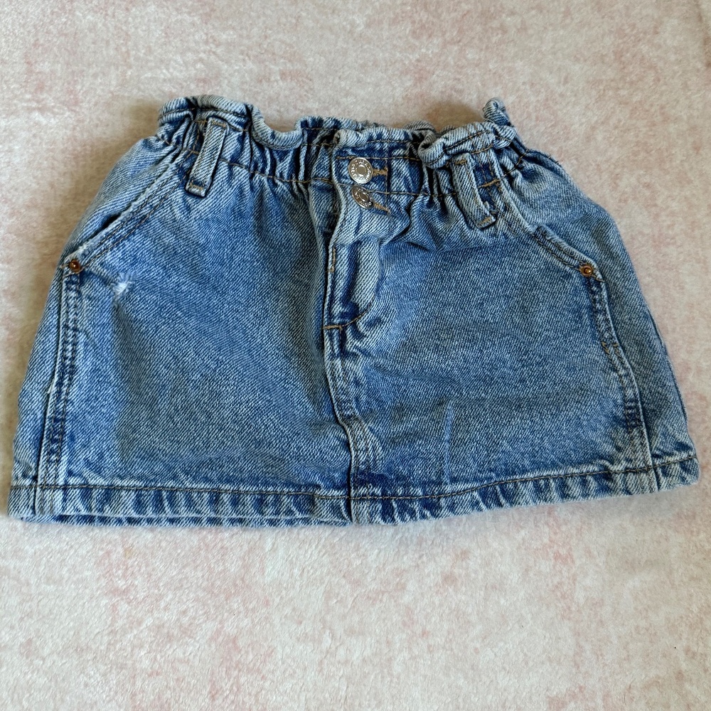 Zara baby denim skirt